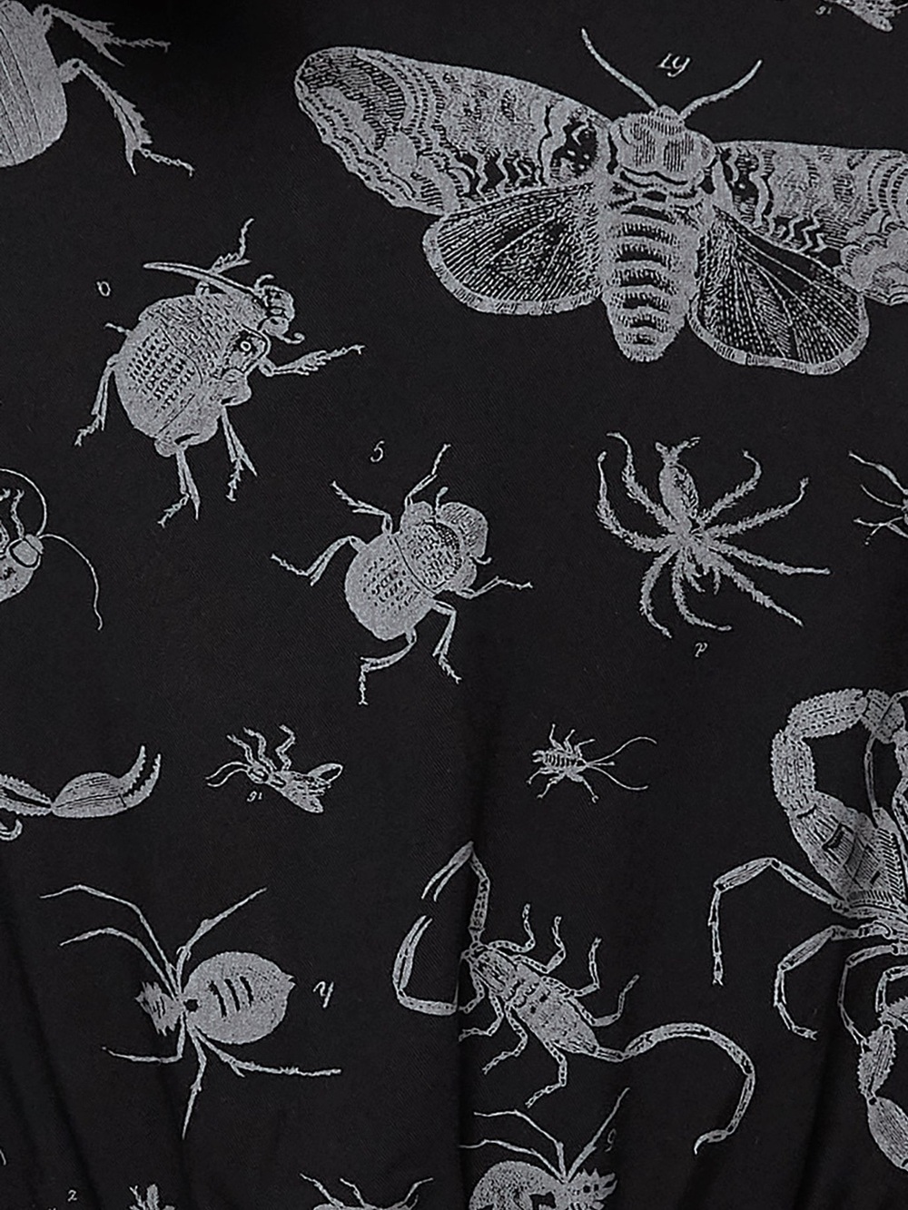 Disturbia Parasite Bugs Short Sleeve Crop Shirt in Black US 6 / UK 10 - Picture 7 of 9